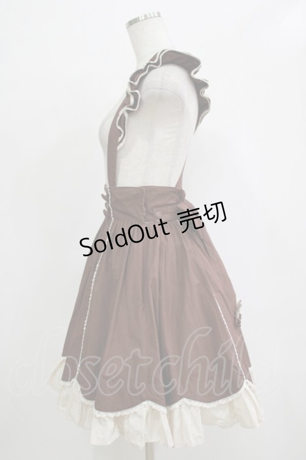 画像2: Angelic Pretty / クラシックカフェスカート Free ブラウン H-25-12-19-032-AP-OP-NS-ZH (2)