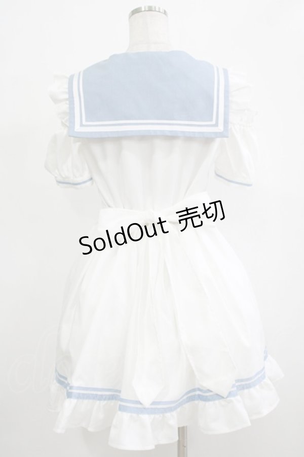 画像3: Secret Honey / セーラーマリンワンピース Free ホワイト H-25-12-19-034-CA-OP-NS-ZH (3)