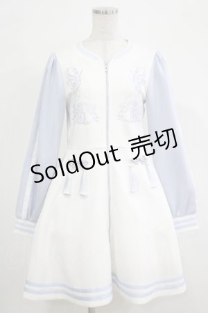 画像: Jamie エーエヌケー / ジャージのワンピース M サックス H-25-12-19-035-LO-OP-NS-ZH