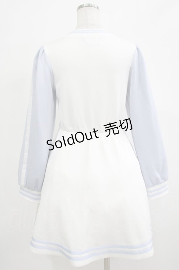 画像3: Jamie エーエヌケー / ジャージのワンピース M サックス H-25-12-19-035-LO-OP-NS-ZH (3)