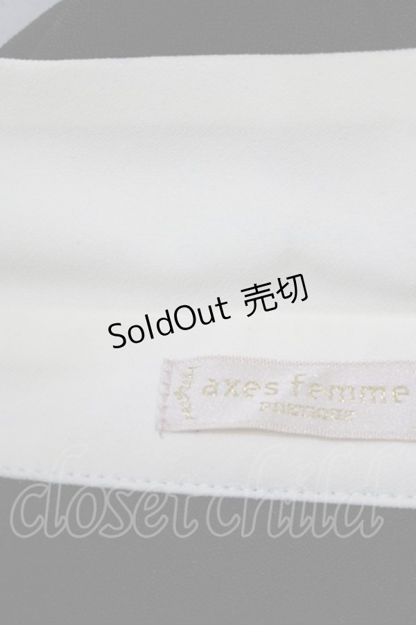 画像4: axes femme POETIQUE / レース襟半袖ワンピース M ブラック H-25-12-19-036-AX-OP-NS-ZH (4)