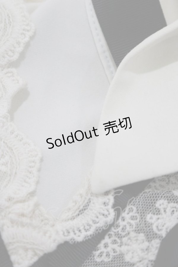 画像5: axes femme POETIQUE / レース襟半袖ワンピース M ブラック H-25-12-19-036-AX-OP-NS-ZH (5)