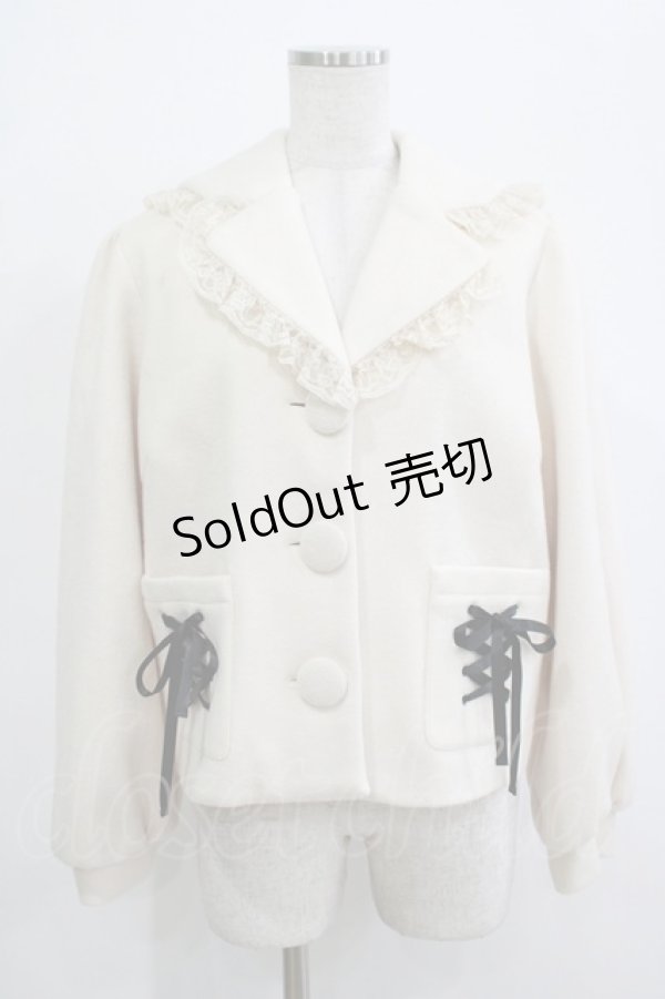 画像1: Ank Rouge / レースアップセーラーコート M オフ H-25-12-19-038-CA-CO-NS-ZH (1)