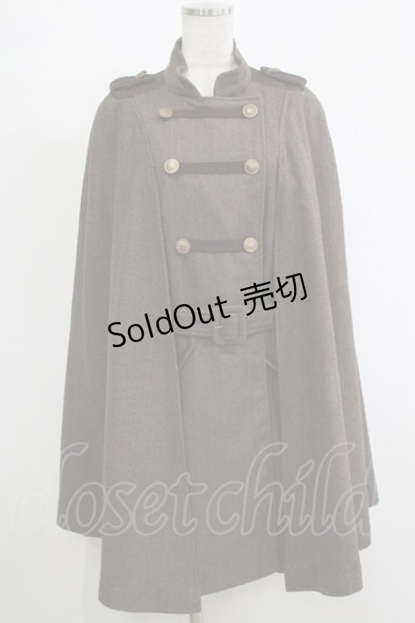 画像1: axes femme / ナポレオンマント風コート M ブラウン H-25-12-19-039-AX-CO-NS-ZH (1)