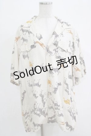 画像: Karl Helmut / アニマル柄シャツ Free オフ H-25-12-19-044-EL-BL-NS-ZH