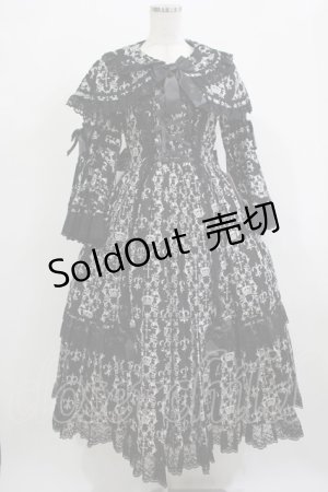 画像: metamorphose / クラウンクロスケープ付ロングドレス サイズ1 ブラック H-25-12-19-006-ME-OP-NS-ZH