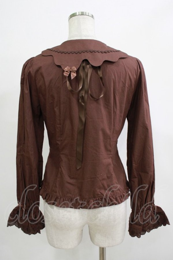 画像3: BABY,THE STARS SHINE BRIGHT / Strawberry Loves Chocolateブラウス Free ブラウン H-25-12-19-045-BA-BL-NS-ZH (3)