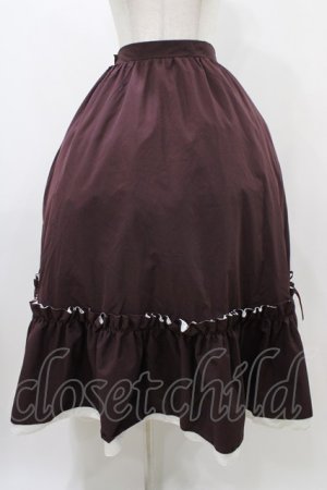 画像: Cherirulu Chocola / TT*MINギャザーSK LL ボルドー H-25-12-19-1037-0-SK-NS-ZH