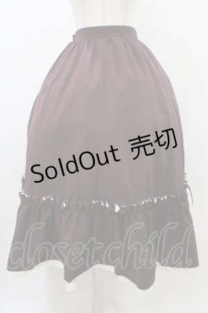 画像: Cherirulu Chocola / TT*MINギャザーSK LL ボルドー H-25-12-19-1037-0-SK-NS-ZH