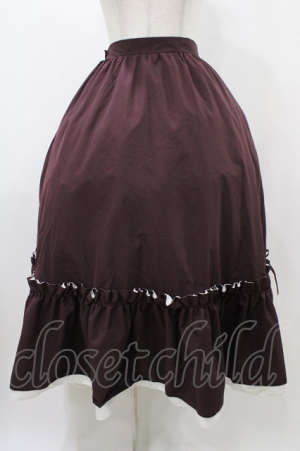 画像1: Cherirulu Chocola / TT*MINギャザーSK LL ボルドー H-25-12-19-1037-0-SK-NS-ZH (1)