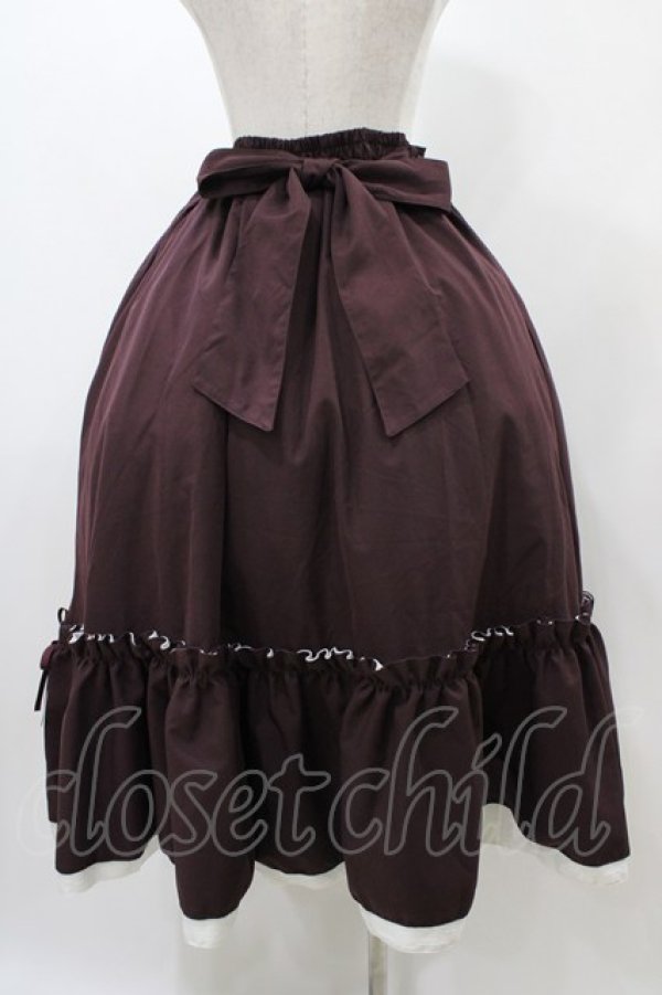 画像2: Cherirulu Chocola / TT*MINギャザーSK LL ボルドー H-25-12-19-1037-0-SK-NS-ZH (2)