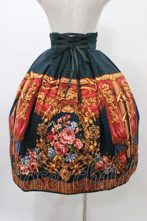 画像2: Innocent World / 宮殿の薔薇スカート M グリーン H-25-12-19-1039-IW-SK-NS-ZH (2)