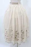 画像2: an another angelus / ローズ刺繍シフォンスカート Free PINK BEIGE H-25-12-19-1041-CA-SK-NS-ZH (2)