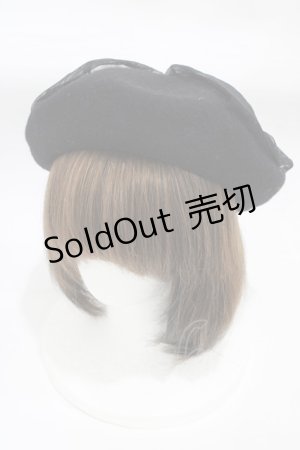 画像: m petit by misako / NINA'S チュールリボンベレー帽  ブラック H-25-12-19-1006-LO-AC-NS-ZH