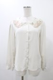 画像1: Fi.n.t / ステンドグラス風シアー衿ブラウス Free IVORY H-25-12-19-1052-CA-BL-NS-ZH (1)