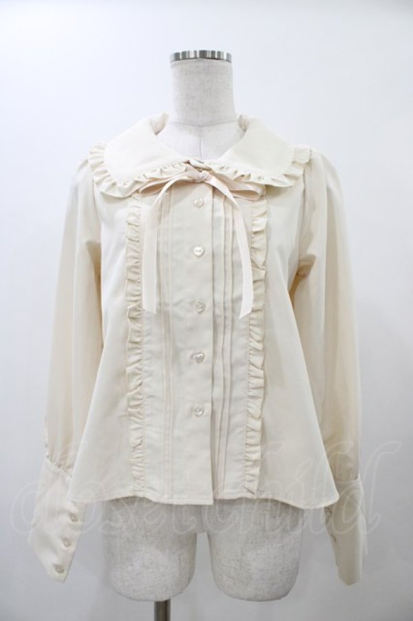 画像1: CHIP CLIP / 五月アイ/Cheese Bear/AIピンタックブラウス M 生成り H-25-12-19-1054-0-BL-NS-ZH (1)