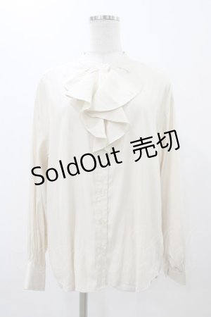 画像: an another angelus / クレープラッフルブラウス Free IVORY H-25-12-19-1057-CA-BL-NS-ZH