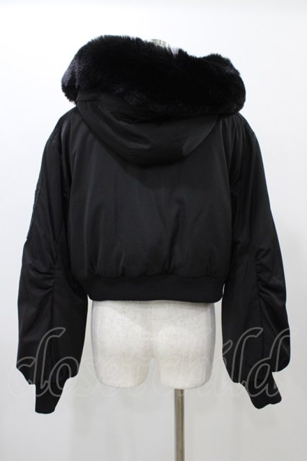 画像2: EATME / ファイクファーフードブルゾン Free ブラック H-25-12-19-1060-LO-JA-NS-ZH (2)