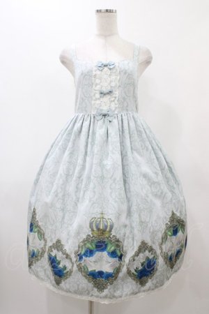 画像: Enchantlicenchantilly / 薔薇のお庭でかくれんぼジャンパースカート Free ブルーグレー H-25-12-19-1017-0-OP-NS-ZH