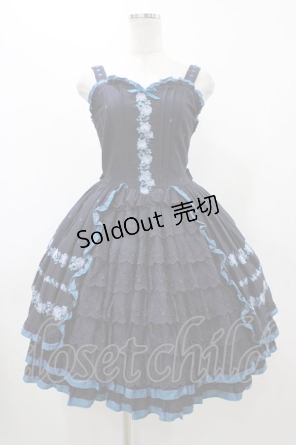 画像1: Innocent World / エリザベートローズドレス Free ネイビー H-25-12-19-1018-IW-OP-NS-ZH (1)