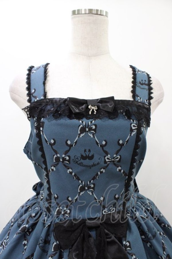 画像4: metamorphose / Dressy Ribbonジャンパースカート サイズ1 ブルー H-25-12-19-1019-ME-OP-NS-ZH (4)