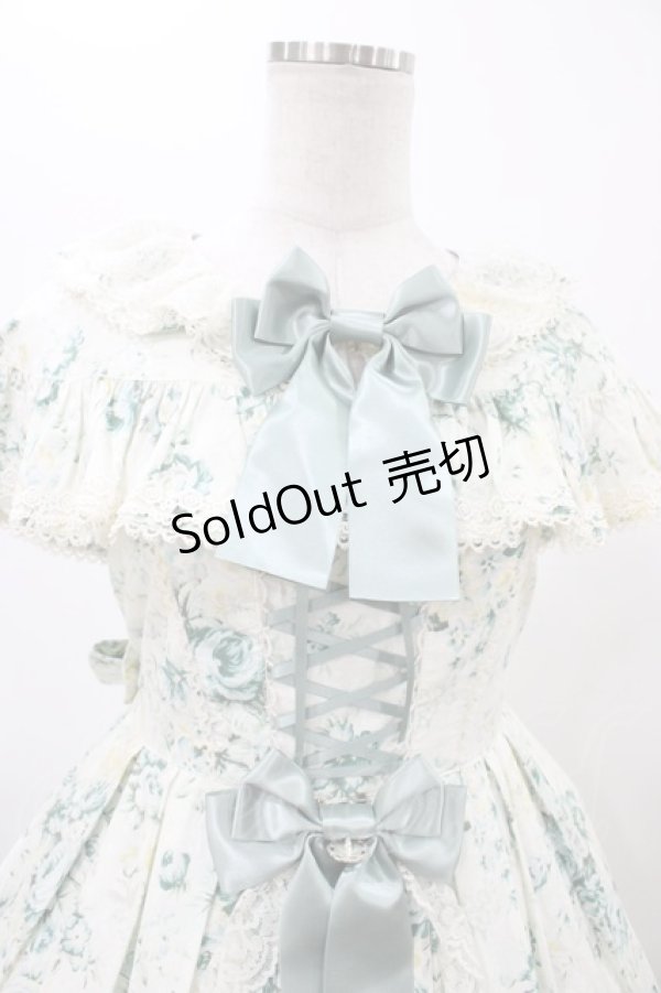 画像4: metamorphose / ロザリーケープ付きジャンパースカート サイズ1 ノスタルジックミント H-25-12-19-1021-ME-OP-NS-ZH (4)