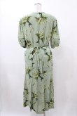 画像2: KANEKO ISAO / 花柄ワンピース Free グリーン H-25-12-19-1022-EL-OP-NS-ZH (2)