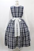 画像2: marcHenTica / チェックワンピース ハーフエルフ ネイビー H-25-12-19-1027-LO-OP-NS-ZH (2)
