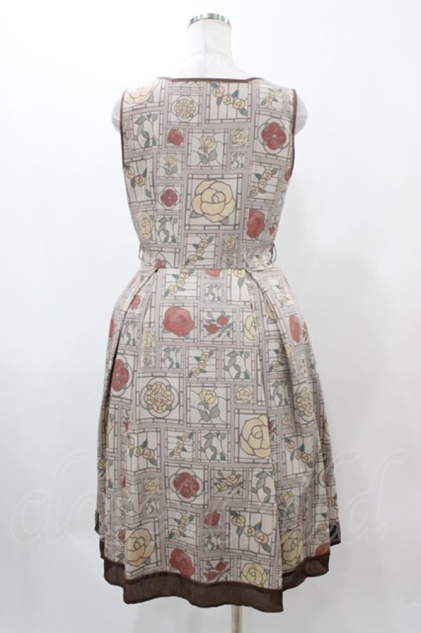 画像2: Fi.n.t / ローズステンドグラス柄ジャンパースカート Free MIX H-25-12-19-1032-CA-OP-NS-ZH (2)