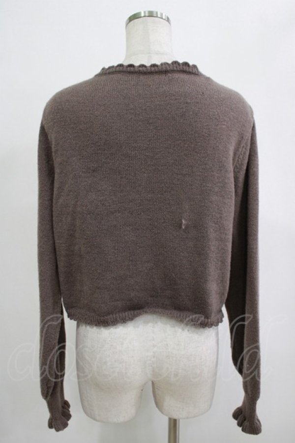 画像3: m petit by misako / AM*リボンニットボレロ L ブラウン H-25-12-19-048-LO-TO-NS-ZH (3)