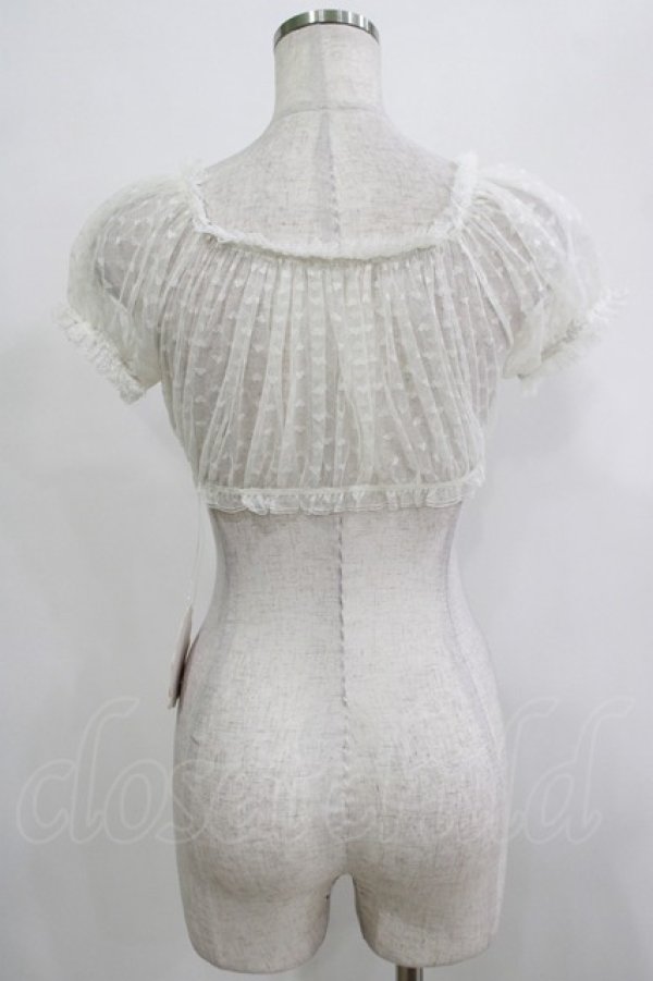 画像3: To Alice / ハートドットチュールトップス M オフ H-25-12-19-049-LO-TO-NS-ZH (3)