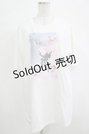 画像: DearMyLove / 選べるプリント柄ビッグT Free ホワイト H-25-12-19-051-EL-TS-NS-ZH