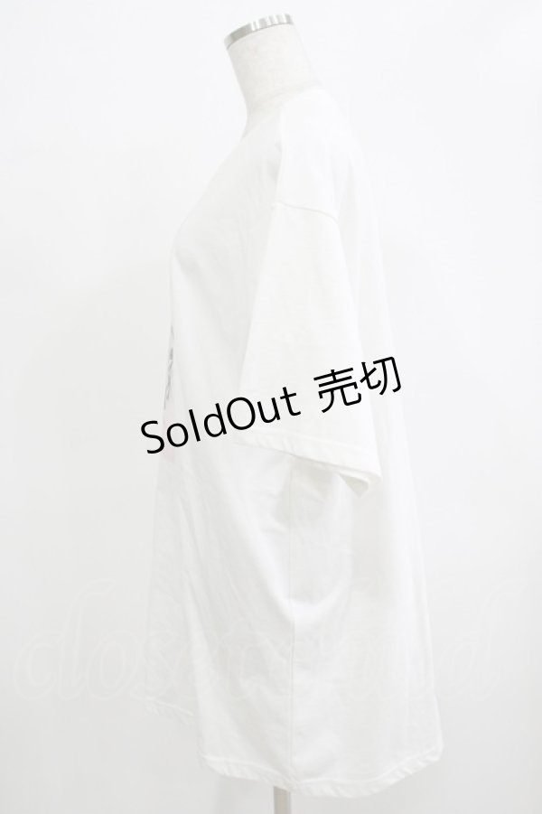 画像2: DearMyLove / 選べるプリント柄ビッグT Free ホワイト H-25-12-19-051-EL-TS-NS-ZH (2)