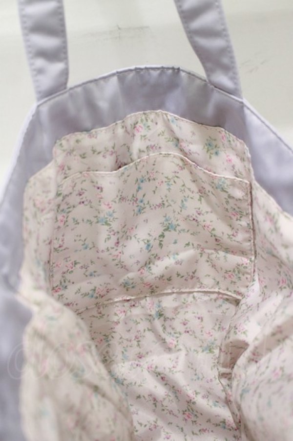 画像3: Maison de FLEUR / ダブルリボントート  ラベンダー H-25-12-19-053-LO-BG-NS-ZH (3)
