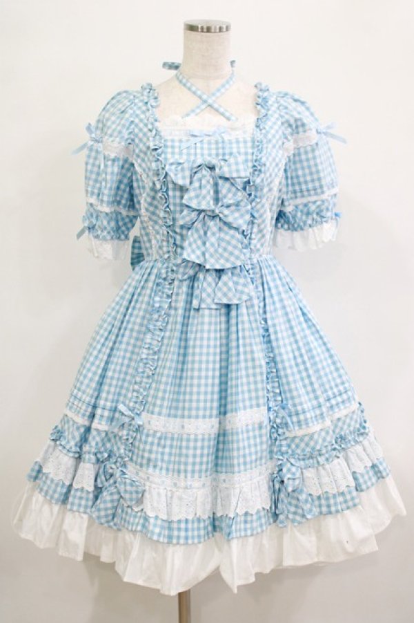 画像1: Angelic Pretty / Sweetフリルワンピース Free サックス H-25-12-19-007-AP-OP-NS-ZH (1)
