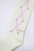 画像2: metamorphose / Lace up dollオーバーニーソックス  アイボリー H-25-12-19-057-ME-ZA-NS-ZH (2)