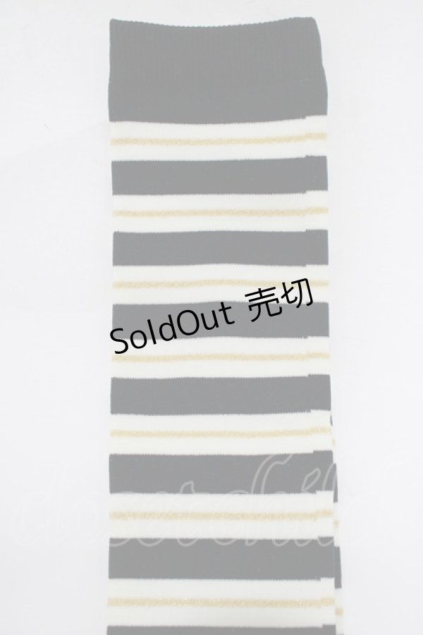 画像3: metamorphose / コンパスボーダーオーバーニー  ブラック H-25-12-19-063-ME-ZA-NS-ZH (3)