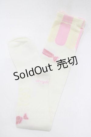 画像: metamorphose / Candy showerオーバーニー  アイボリー H-25-12-19-064-ME-ZA-NS-ZH