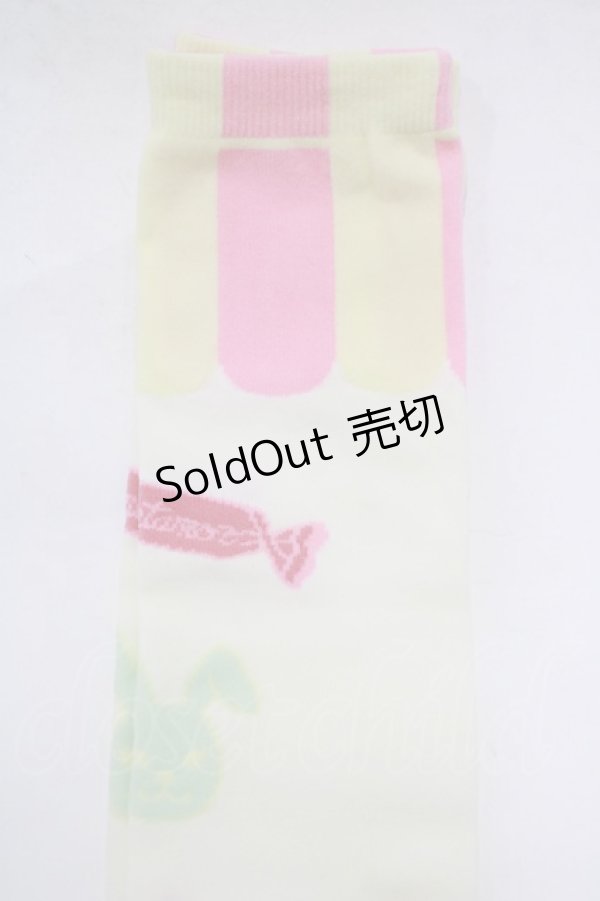 画像3: metamorphose / Candy showerオーバーニー  アイボリー H-25-12-19-064-ME-ZA-NS-ZH (3)