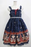 画像1: Angelic Pretty / Dream Bear Specialジャンパースカート Free ネイビー H-25-12-19-009-AP-OP-NS-ZH (1)