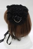 画像2: metamorphose / チュールレースヘッドドレス  ブラック H-25-12-19-073-ME-AC-NS-ZH (2)