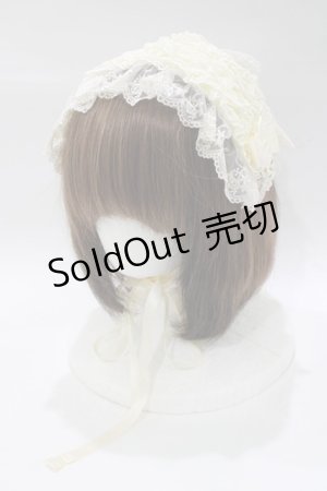 画像: metamorphose / チュールレースヘッドドレス  アイボリー H-25-12-19-074-ME-AC-NS-ZH