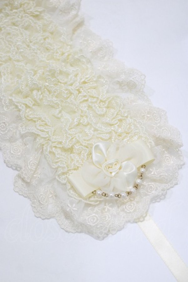 画像3: metamorphose / チュールレースヘッドドレス  アイボリー H-25-12-19-074-ME-AC-NS-ZH (3)