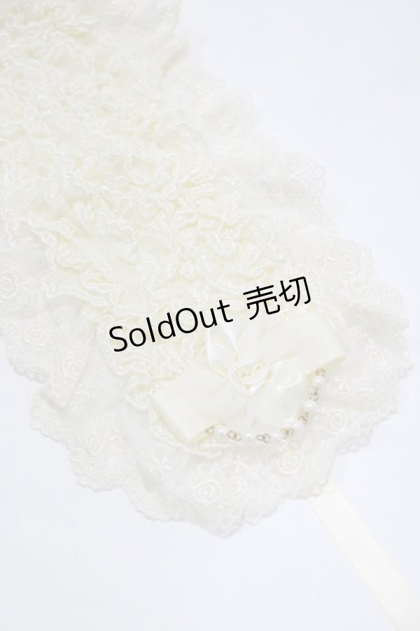 画像3: metamorphose / チュールレースヘッドドレス  アイボリー H-25-12-19-074-ME-AC-NS-ZH (3)