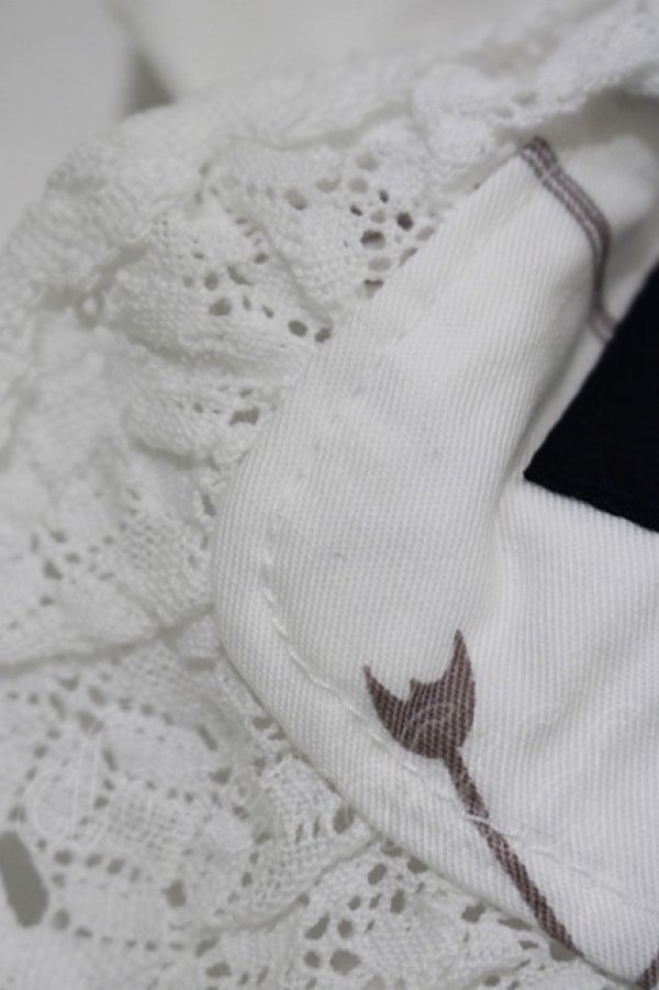 画像3: ALICE and the PIRATES / アリスと時計塔の秘密柄リボンカチューシャ  ゴースト H-25-12-19-075-PA-AC-NS-ZH (3)