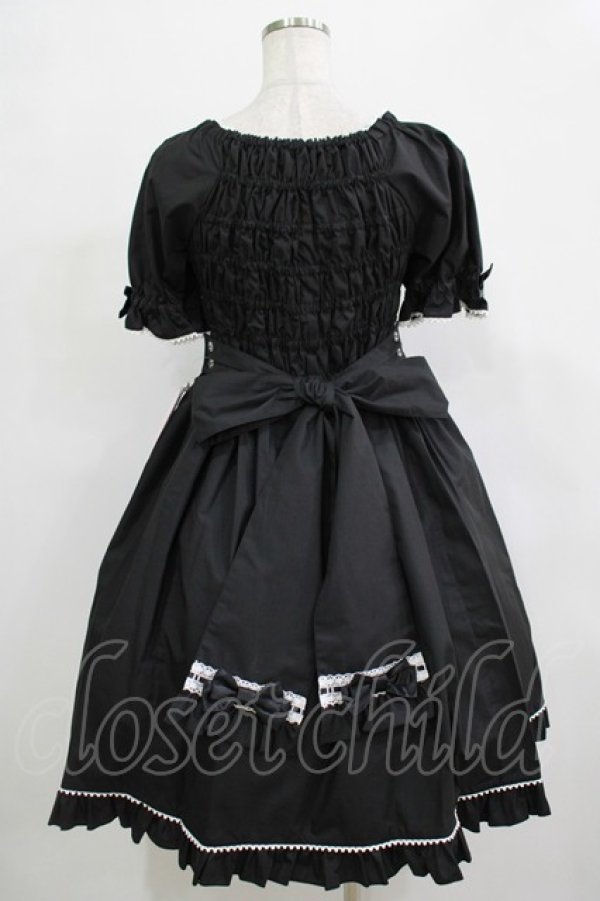 画像3: metamorphose / Dress up はしごレースリボンワンピース サイズ1 ブラック H-25-12-19-001-ME-OP-NS-ZH (3)