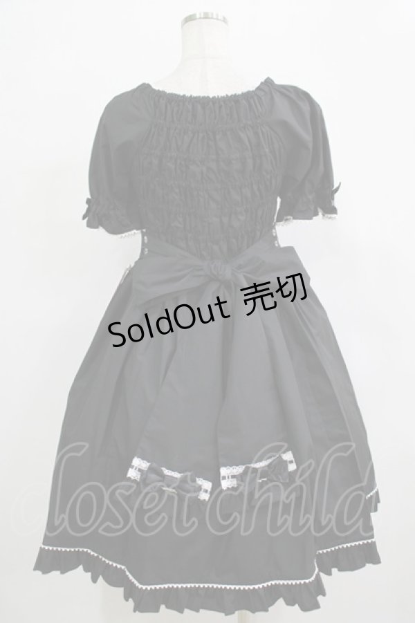 画像3: metamorphose / Dress up はしごレースリボンワンピース サイズ1 ブラック H-25-12-19-001-ME-OP-NS-ZH (3)