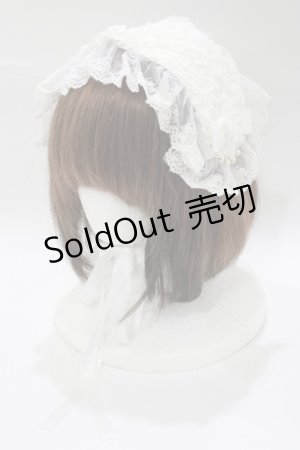 画像: metamorphose / チュールレースヘッドドレス  ホワイト H-25-12-19-078-ME-AC-NS-ZH