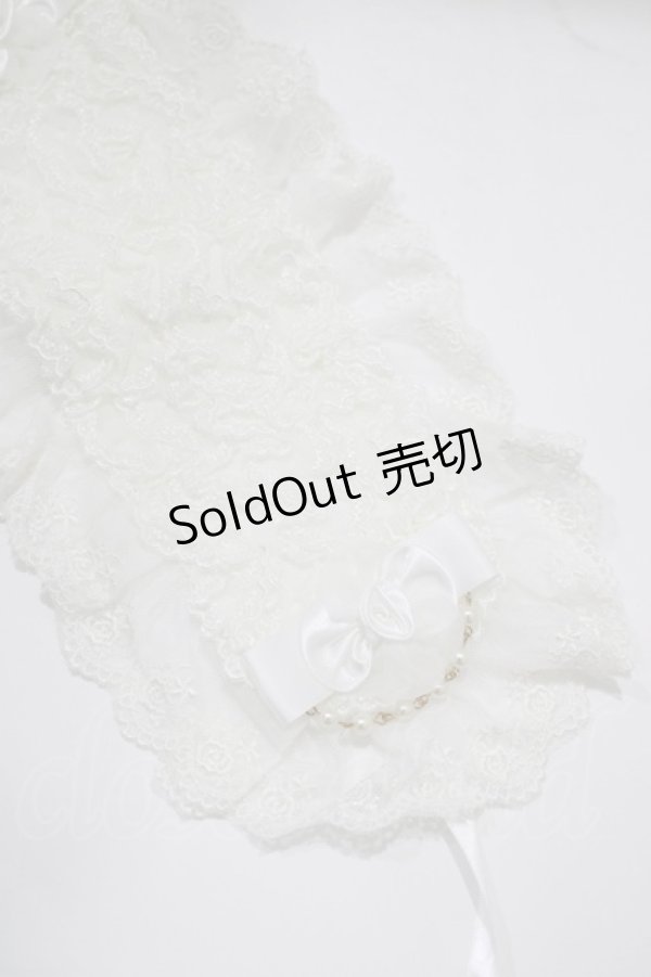 画像3: metamorphose / チュールレースヘッドドレス  ホワイト H-25-12-19-078-ME-AC-NS-ZH (3)