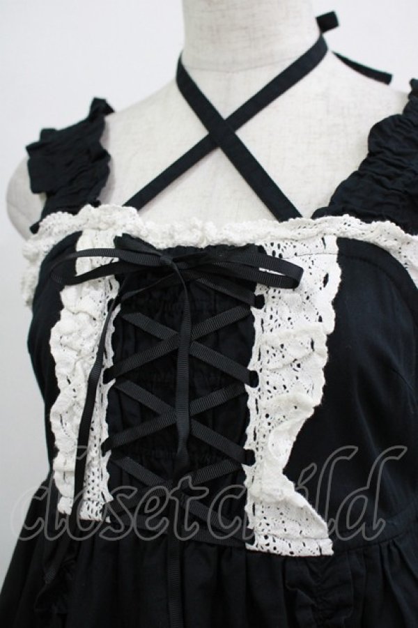 画像4: BABY,THE STARS SHINE BRIGHT / ベビードールジャンパースカート Free ブラック H-25-12-19-012-BA-OP-NS-ZH (4)